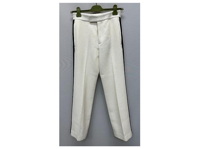 Gucci Pantalones de tweed retro Plata - vista 2