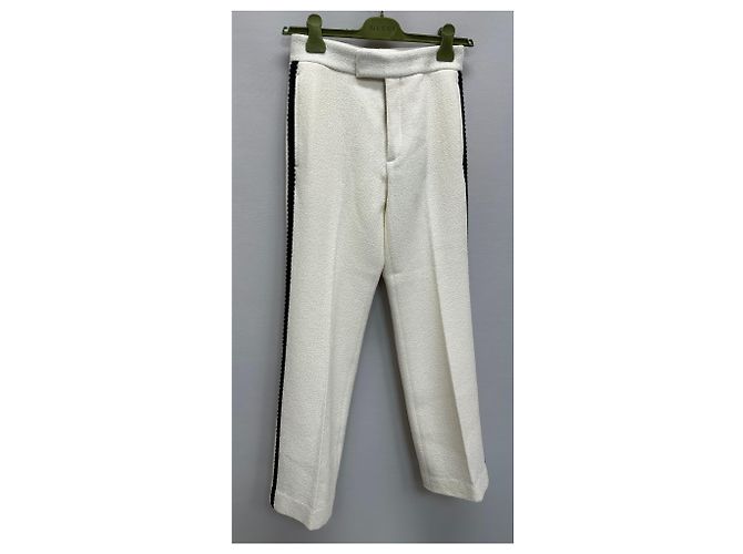 Gucci Pantalones de tweed retro Plata - vista 3