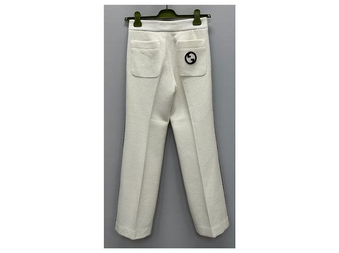 Gucci Pantalones de tweed retro Plata - vista 5
