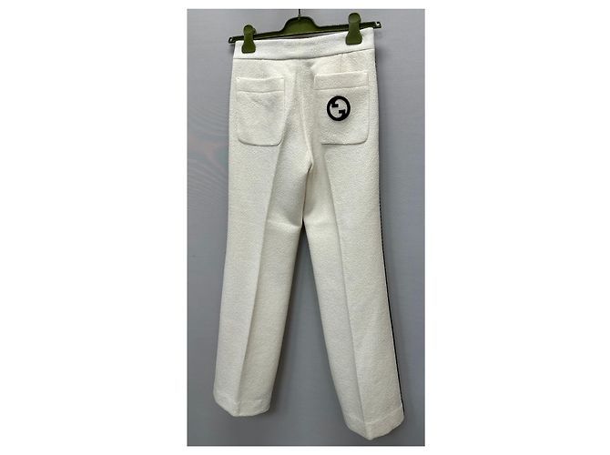 Gucci Pantalones de tweed retro Plata - vista 6