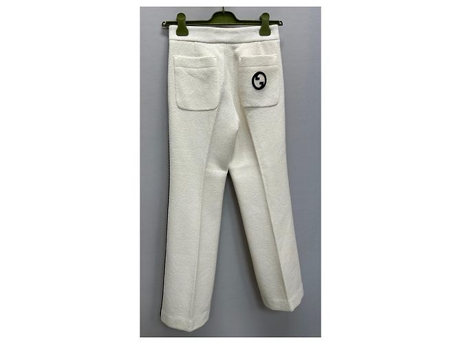 Gucci Pantalones de tweed retro Plata - vista 7