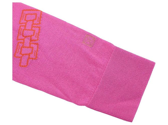 Hermès Suéter ligero de manga larga Candy Libris Rosa - vista 11