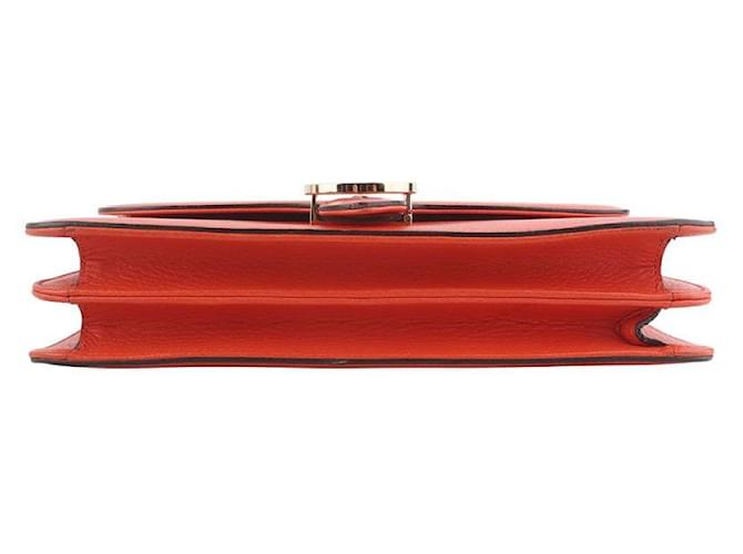 Gucci Borsa a Spalla con Catena Interlocking GG Medium (Receipt) Arancione - vista 6