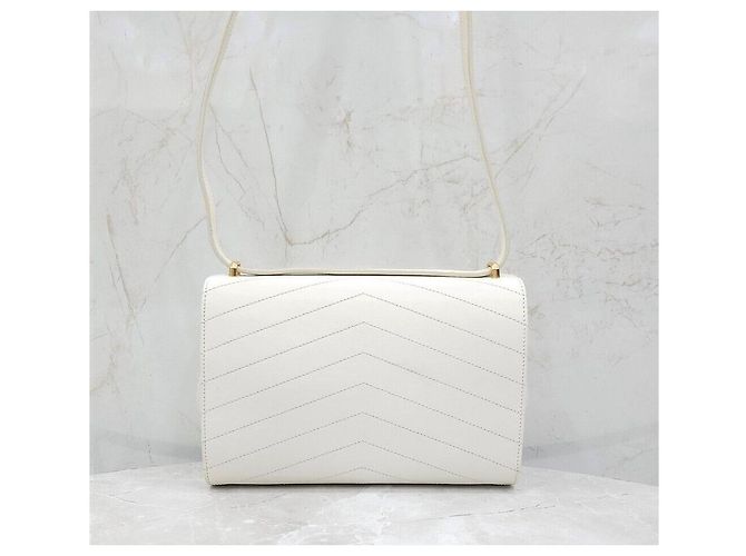 Chanel Serie di borse con patta a chevron bianco - vista 3