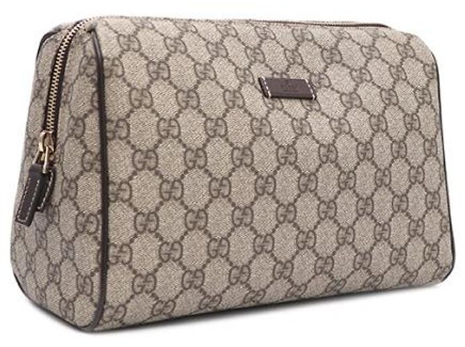Gucci Pochette in tela GG Supreme Marrone - vista 11