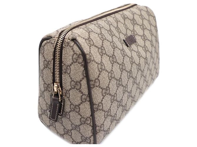 Gucci Pochette in tela GG Supreme Marrone - vista 14