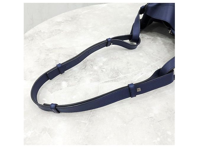 Loewe Piccola borsa Hammock classica in pelle di vitello blu navy - vista 6