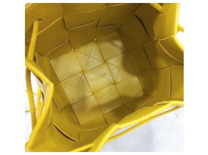 Bottega Veneta Borsa a secchiello Intrecciato Small D'oro - vista 8