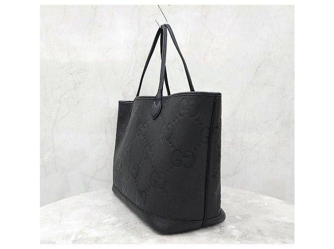 Gucci Nova bolsa shopper Jumbo Large em couro preto - vista 2