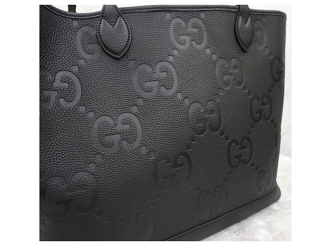 Gucci Nova bolsa shopper Jumbo Large em couro preto - vista 4