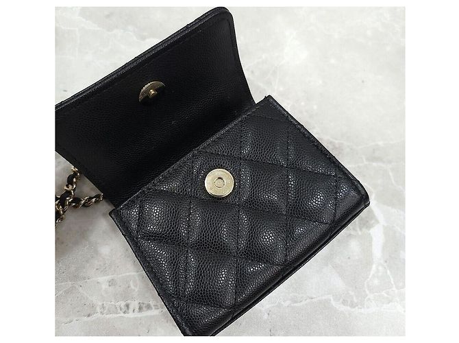 Chanel Saisonale Mini-Crossbody-Bag mit Perlen-Top-Handle und Kette Silber - Ansicht 5