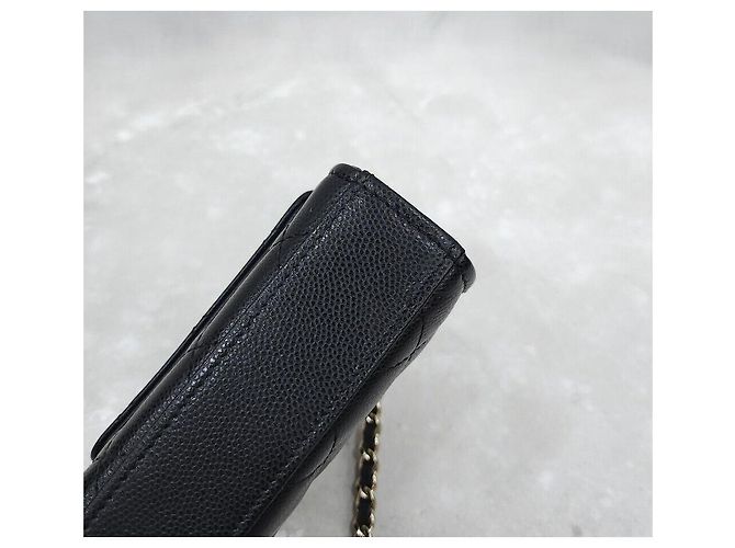 Chanel Saisonale Mini-Crossbody-Bag mit Perlen-Top-Handle und Kette Silber - Ansicht 7