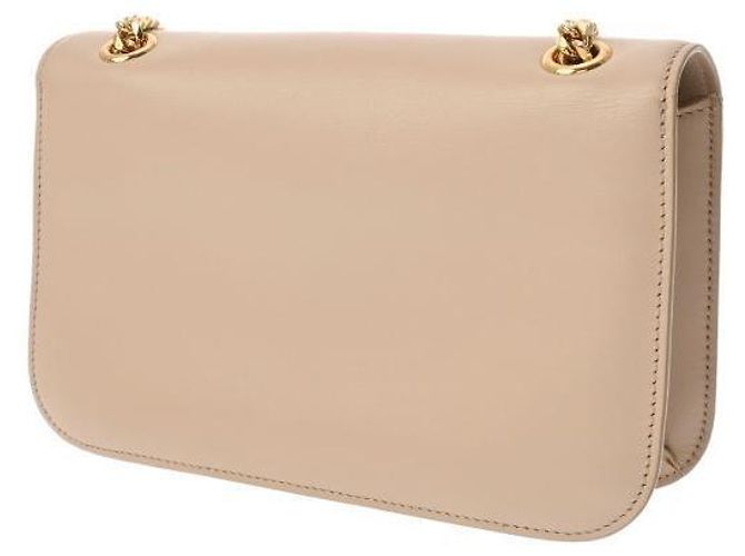 Céline Borsa Medium Triomphe Frame in pelle di vitello lucida Marrone - vista 4