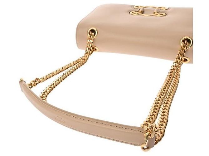 Céline Borsa Medium Triomphe Frame in pelle di vitello lucida Marrone - vista 5
