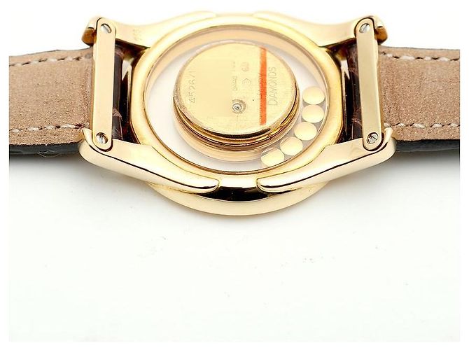 Chopard Reloj Happy Small Floating Diamond de oro para mujer Castaño - vista 13
