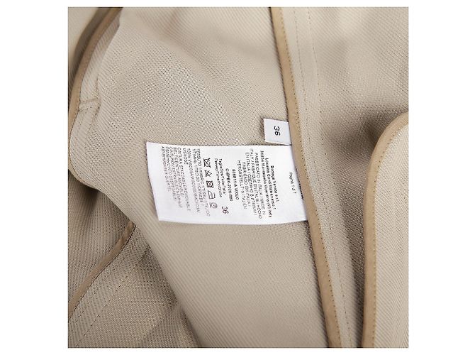Bottega Veneta Gabardina larga de cuero de doble capa Blanco - vista 13