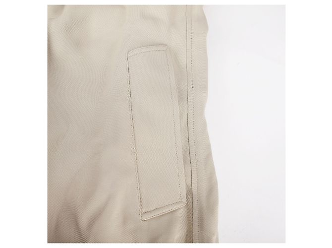 Bottega Veneta Gabardina larga de cuero de doble capa Blanco - vista 6