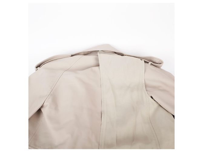 Bottega Veneta Gabardina larga de cuero de doble capa Blanco - vista 8