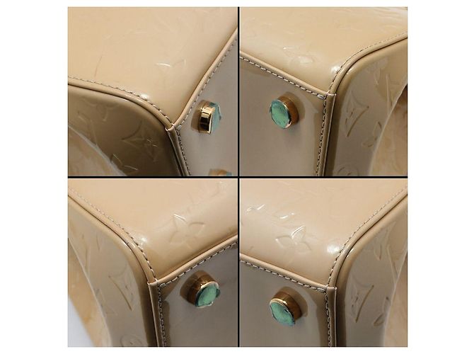 Louis Vuitton Borsa a Spalla Monogram Vernis Brea MM Marrone - vista 11