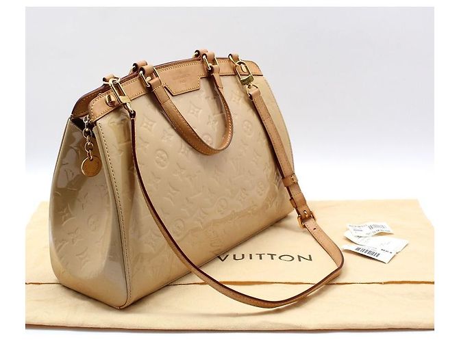 Louis Vuitton Borsa a Spalla Monogram Vernis Brea MM Marrone - vista 2