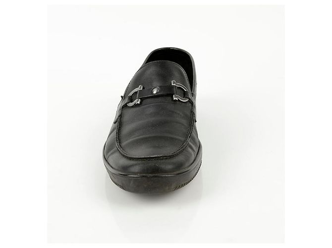 Salvatore Ferragamo Mocassini Gancini in pelle nera - vista 4