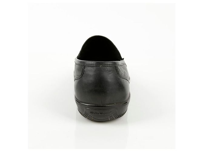 Salvatore Ferragamo Mocassini Gancini in pelle nera - vista 5