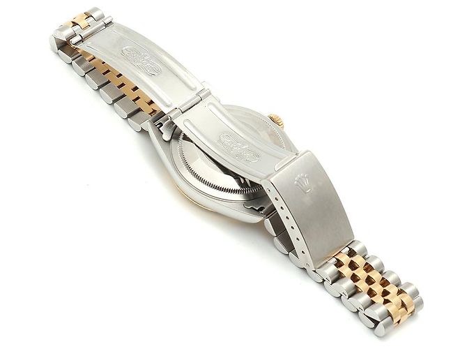 Rolex Montre Datejust pour homme avec combinaison de diamants Aftersetting Doré - vue 15
