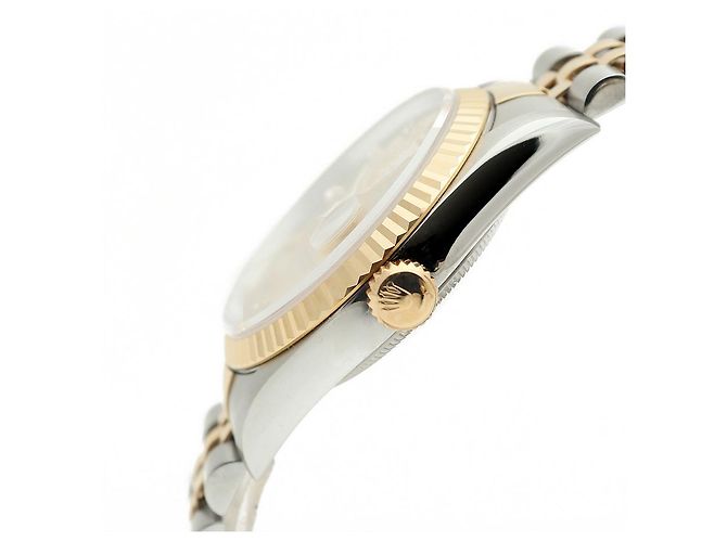 Rolex Montre Datejust pour homme avec combinaison de diamants Aftersetting Doré - vue 9