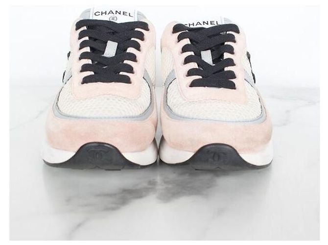 Chanel Sneakers in scamosciato rosa - vista 4