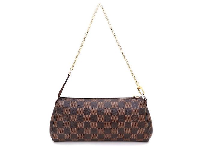 Louis Vuitton Clutch e borsa a tracolla Eva in Damier Ebene Multicolore - vista 3