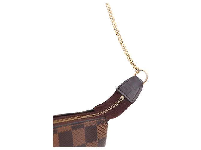 Louis Vuitton Clutch e borsa a tracolla Eva in Damier Ebene Multicolore - vista 4