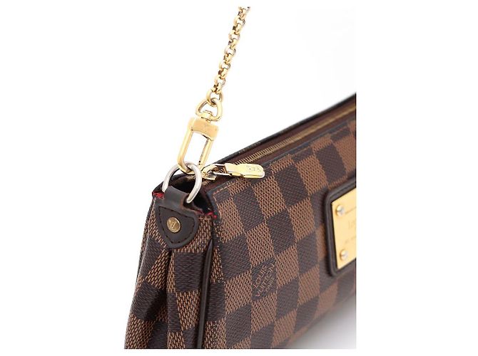 Louis Vuitton Clutch e borsa a tracolla Eva in Damier Ebene Multicolore - vista 5