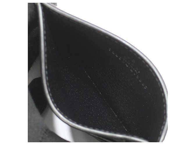 Gucci Black Leather GG Marmont Card Case Wallet - view 8
