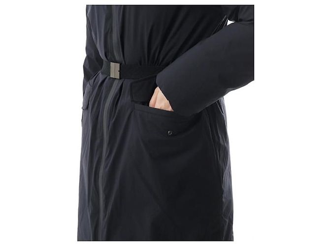 Burberry Abrigo de nylon con capucha de largo medio Negro - vista 3