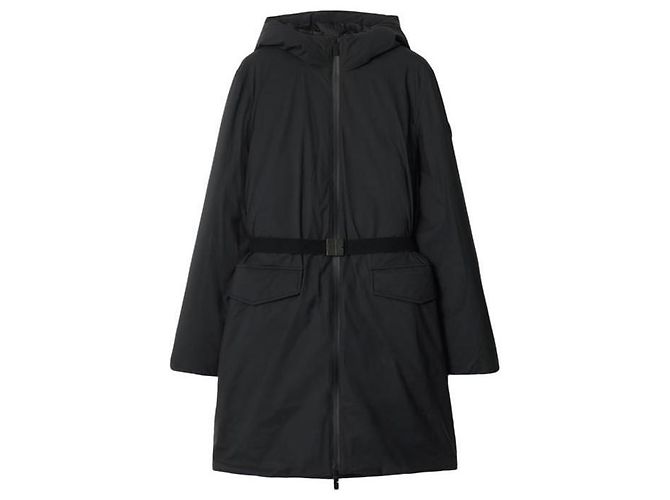 Burberry Abrigo de nylon con capucha de largo medio Negro - vista 5