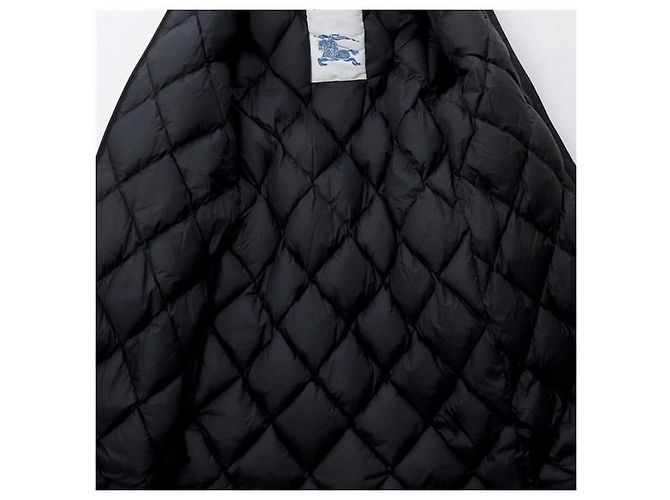 Burberry Abrigo de nylon con capucha de largo medio Negro - vista 8