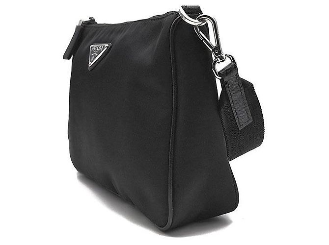 Prada Borsa a tracolla in tessuto Re-Nylon Nero - vista 2