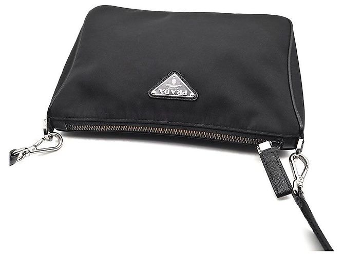 Prada Borsa a tracolla in tessuto Re-Nylon Nero - vista 6