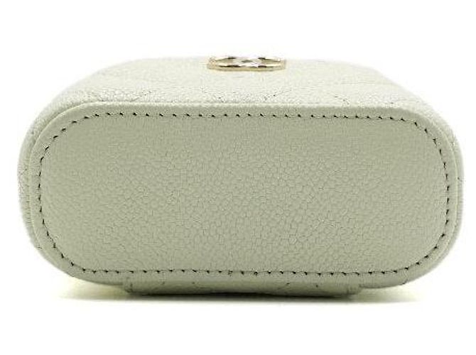 Chanel Mini Vanity in Caviar Menta con Catena Dorata - Borsa a Spalla e a Tracolla Verde - vista 8