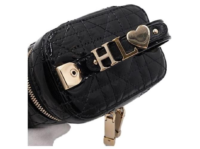 Cannage Dior Borsa a tracolla e crossbody Micro Vanity nera da donna Nero - vista 10
