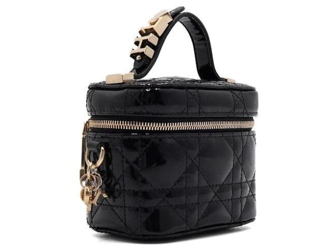 Cannage Dior Borsa a tracolla e crossbody Micro Vanity nera da donna Nero - vista 4