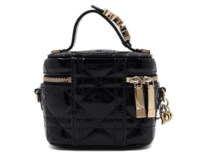 Cannage Dior Borsa a tracolla e crossbody Micro Vanity nera da donna Nero - vista 5