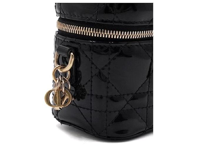 Cannage Dior Borsa a tracolla e crossbody Micro Vanity nera da donna Nero - vista 8