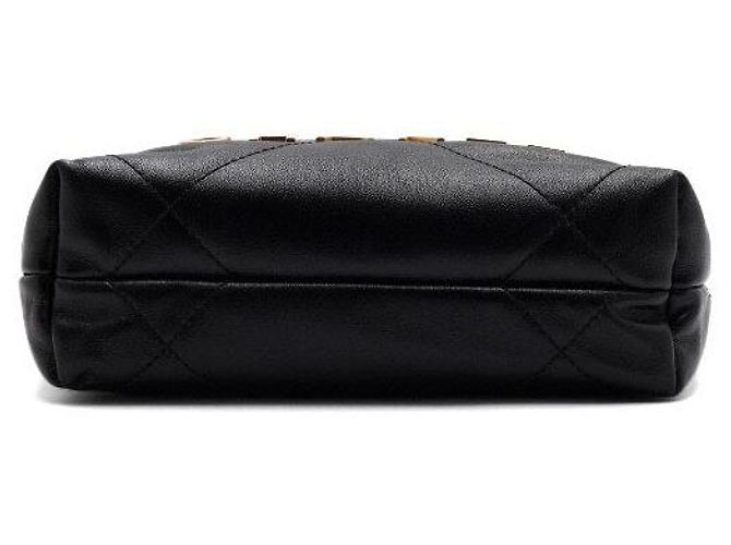 Chanel Mini borsa a tracolla e borsa a tracolla in metallo dorato Nero - vista 7