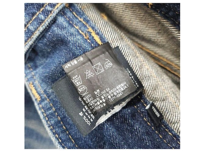 Céline Pantaloni in denim flare Jane Wash Blu - vista 6