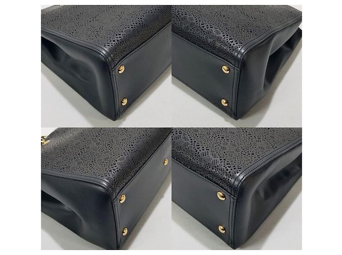 Salvatore Ferragamo Borsa a Spalla Melike Bara Chain Nero - vista 7