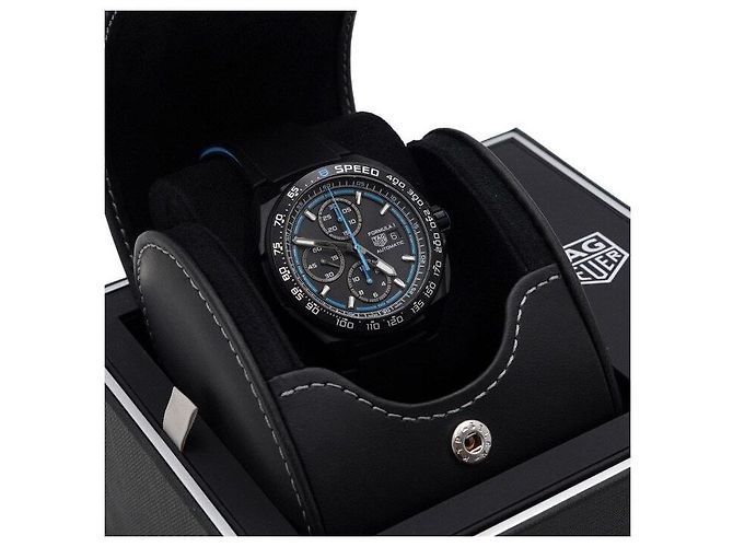 Tag Heuer Orologio Cronografo Automatico da Uomo Titanium Formula Season Blu - vista 6