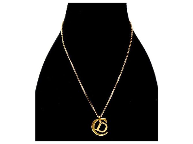 Dior Big Logo Gold Halskette - Ansicht 5