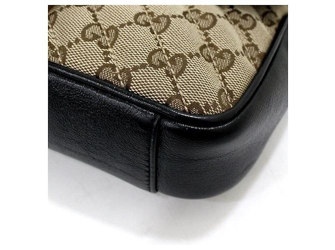 Marmont Gucci Mini Sac à Épaule et Sac Bandoulière en Toile avec Chaîne Dorée - vue 10