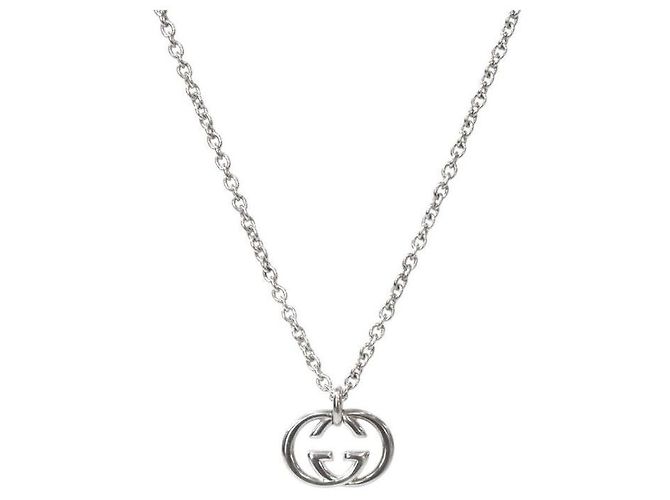 Gucci Collana in argento con maglie intrecciate - vista 2
